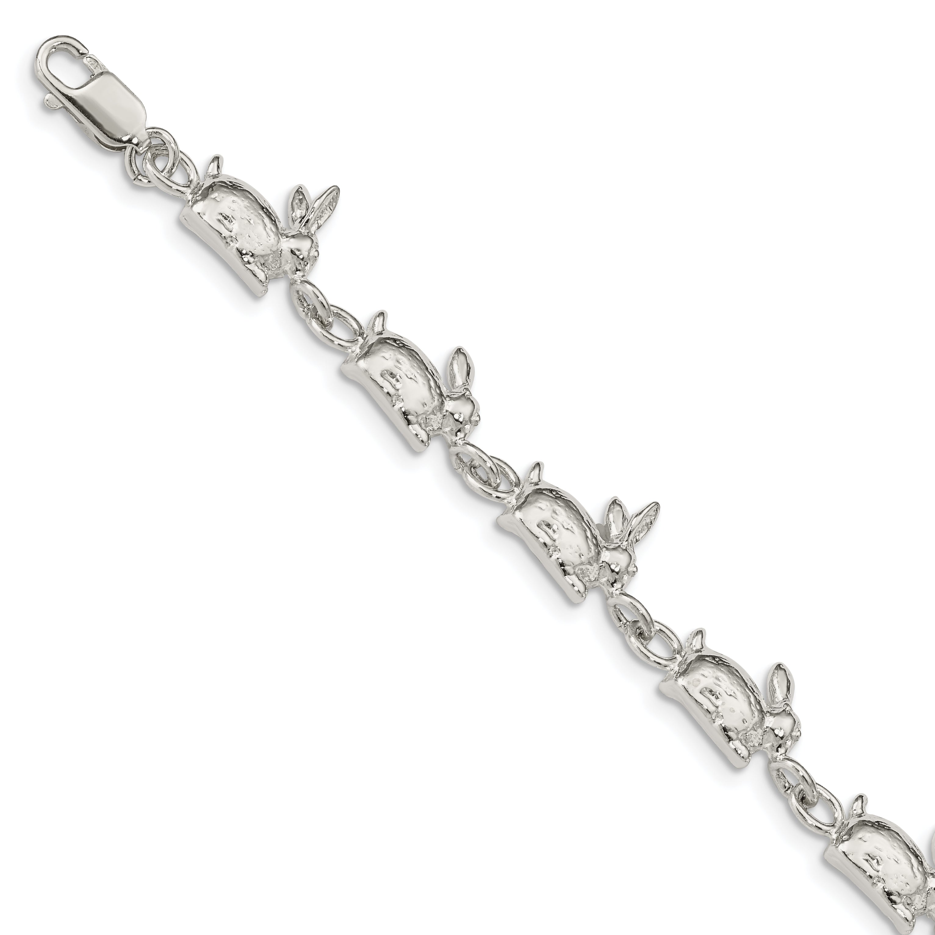 Sterling Silver Rabbits Bracelet Main image
