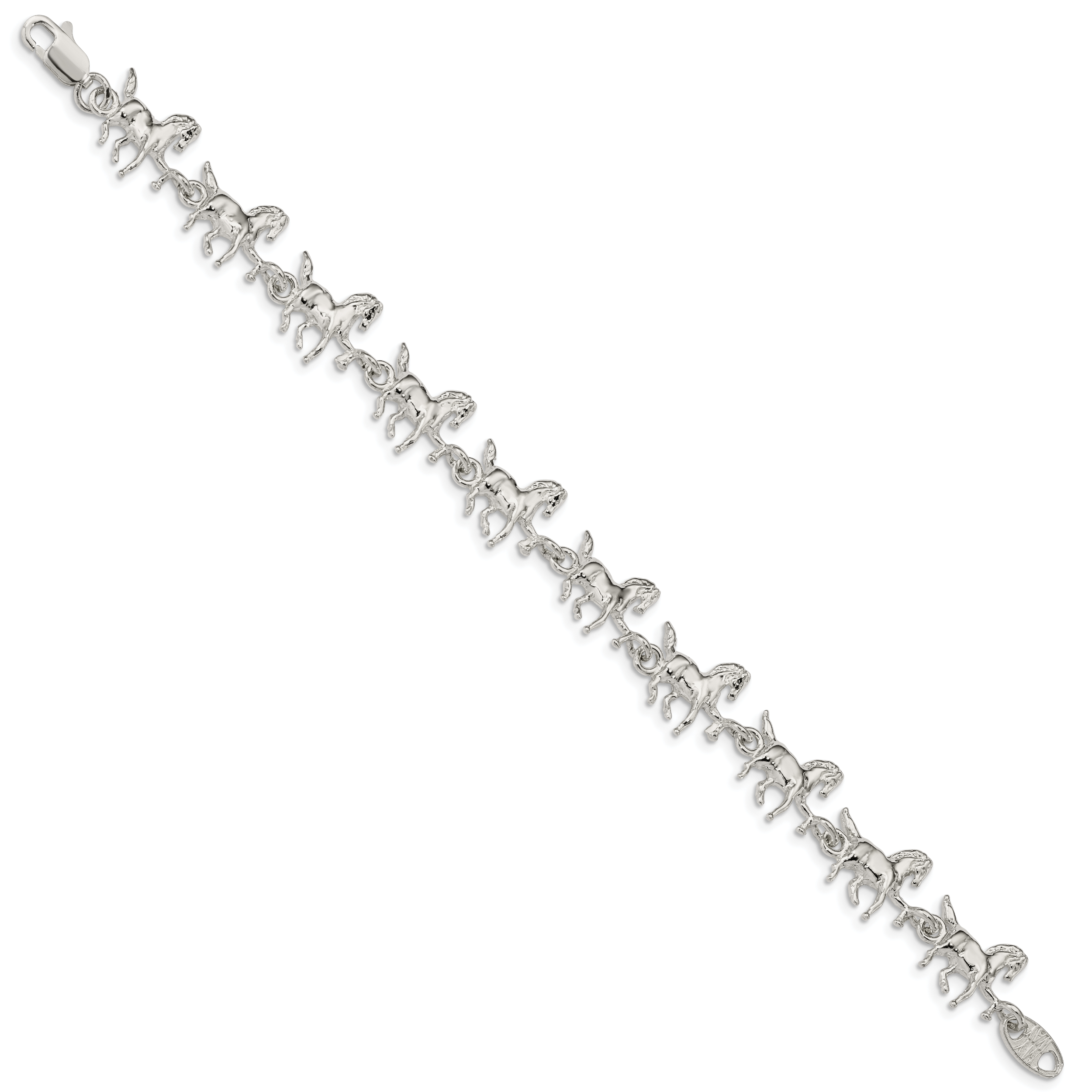 Sterling Silver Horses Bracelet Secondary image