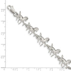 Sterling Silver Horses Bracelet