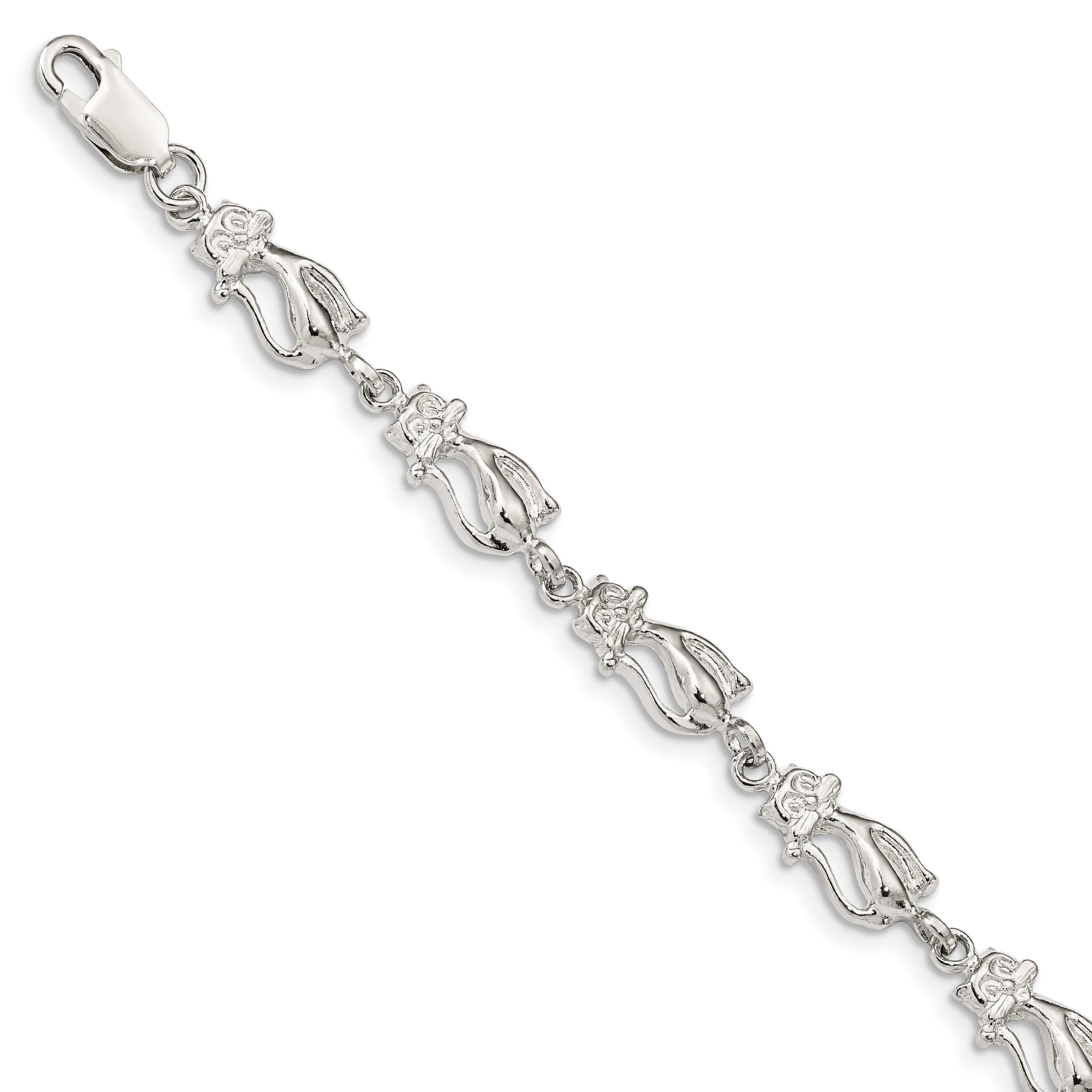 Sterling Silver Cats Bracelet Main image