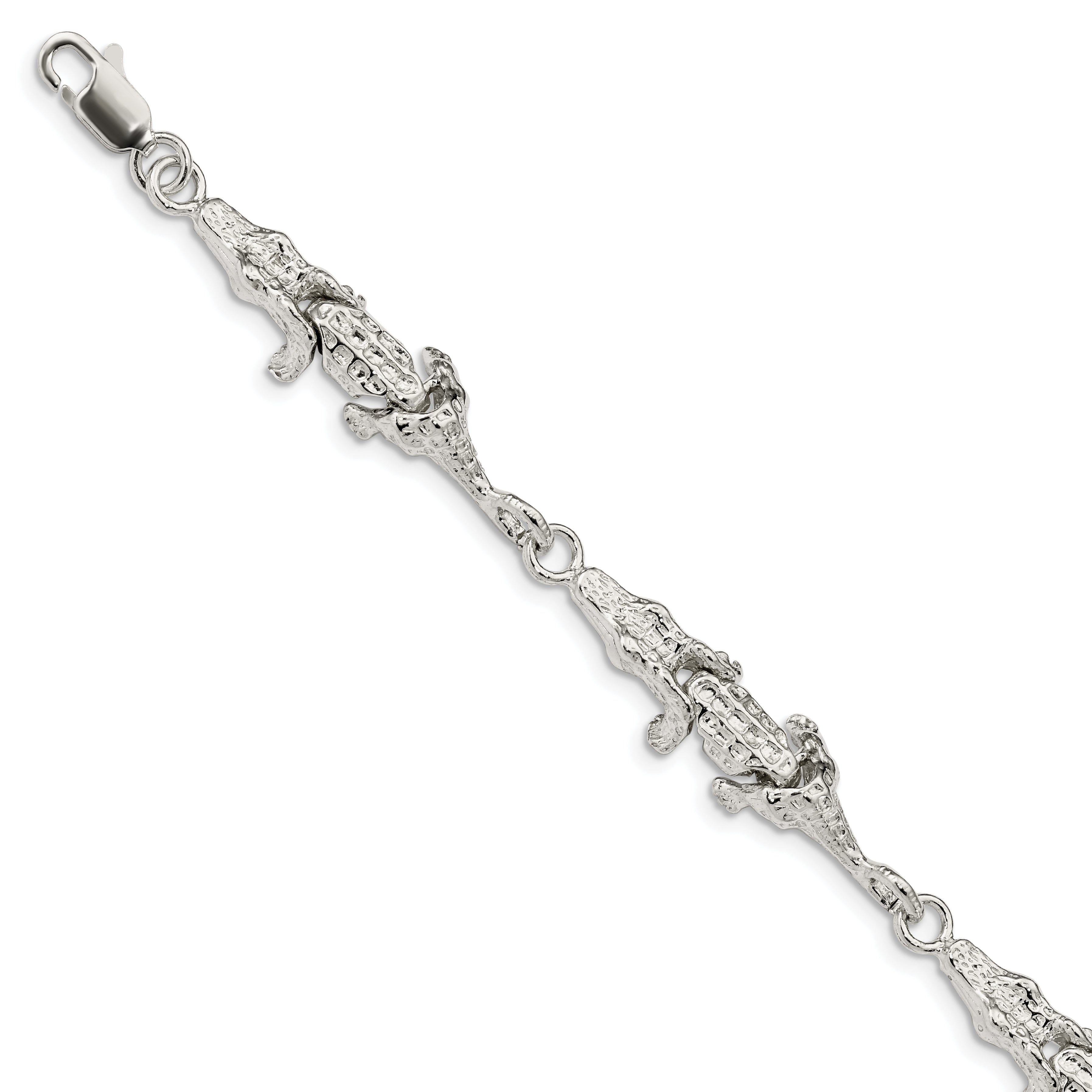 Sterling Silver Alligator Bracelet Main image