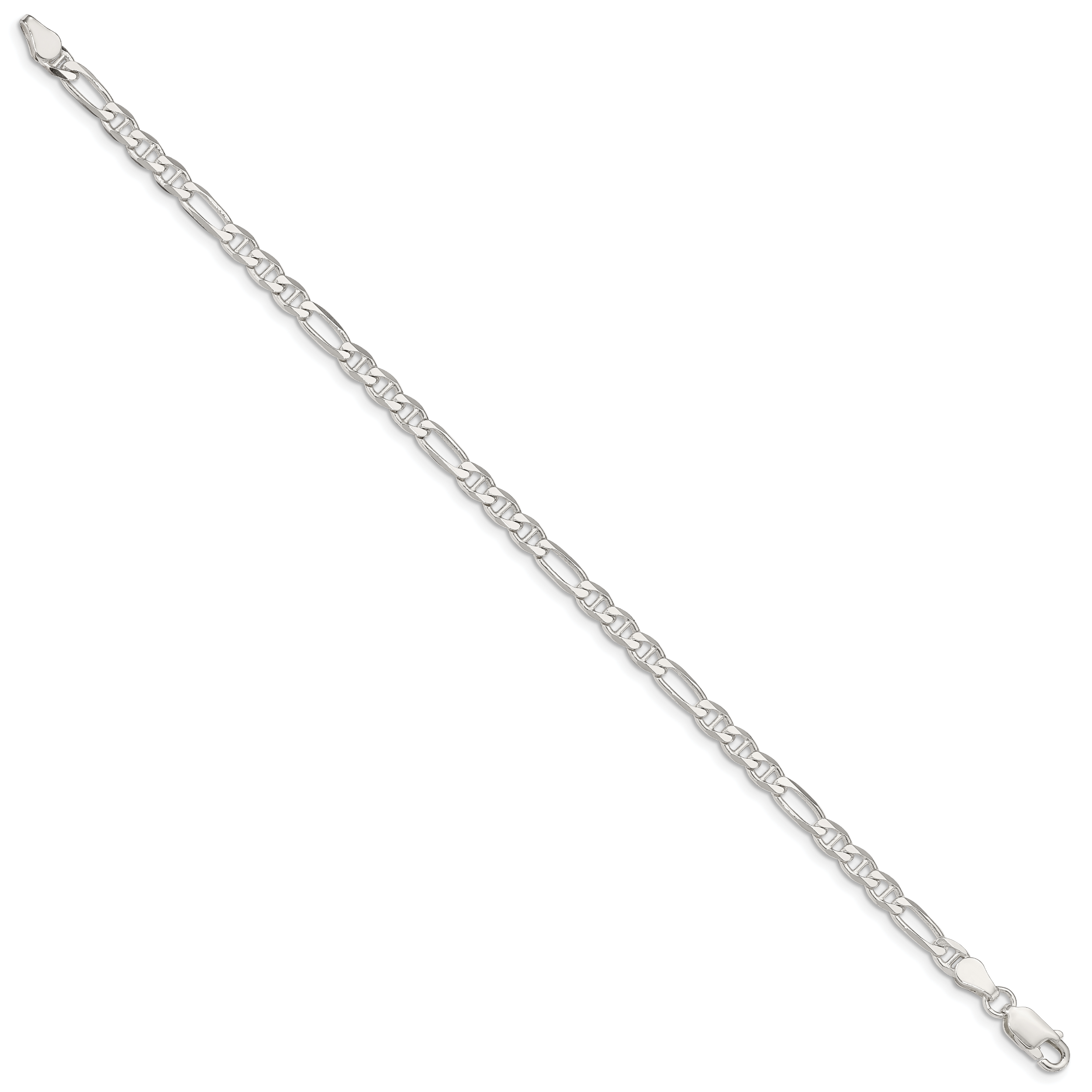 Sterling Silver Anchor Chain Necklace 3.75mm