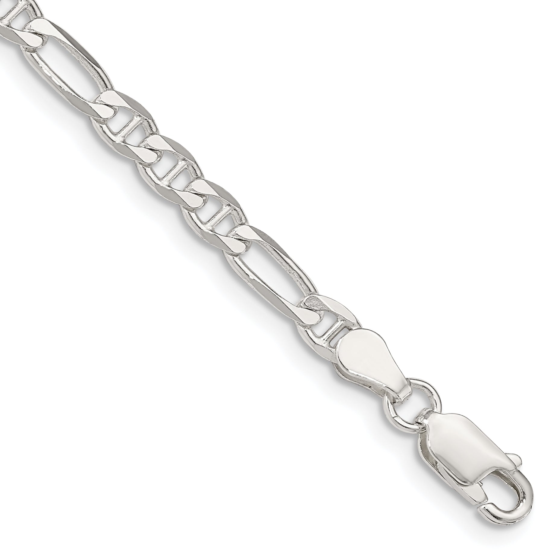 Sterling Silver Anchor Chain Necklace 3.75mm