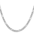 Sterling Silver Rhodium-Plated Anchor Chain Necklace 3.75mm