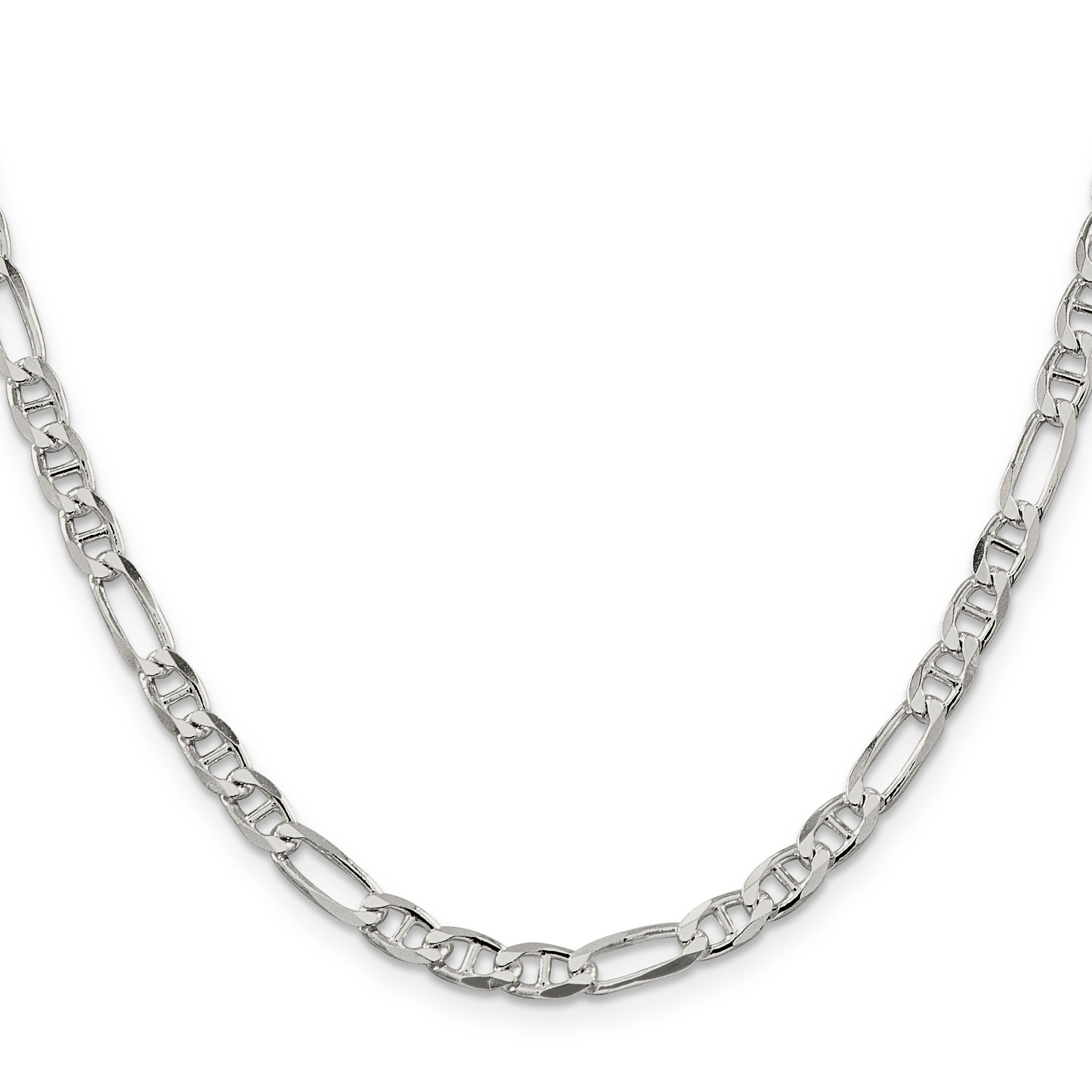 Figaro Anchor Chain in Sterling Silver, 4.5mm Secondary image