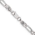 Sterling Silver Anchor Chain Necklace 4.5mm