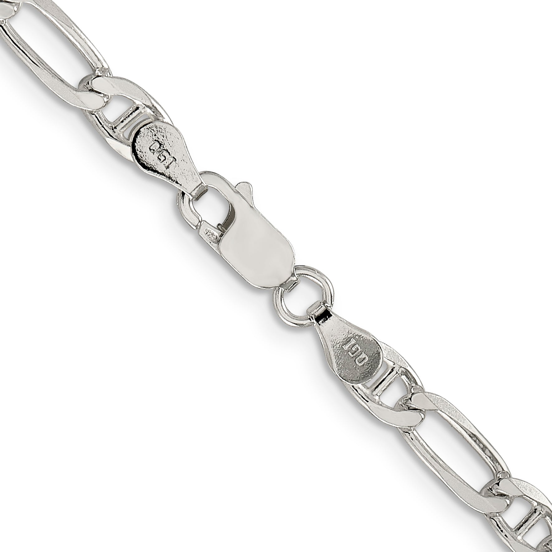Sterling Silver Anchor Chain Necklace 4.5mm