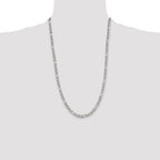 Sterling Silver 4.5mm Figaro Anchor Chain