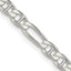Sterling Silver Anchor Chain Necklace 4.5mm