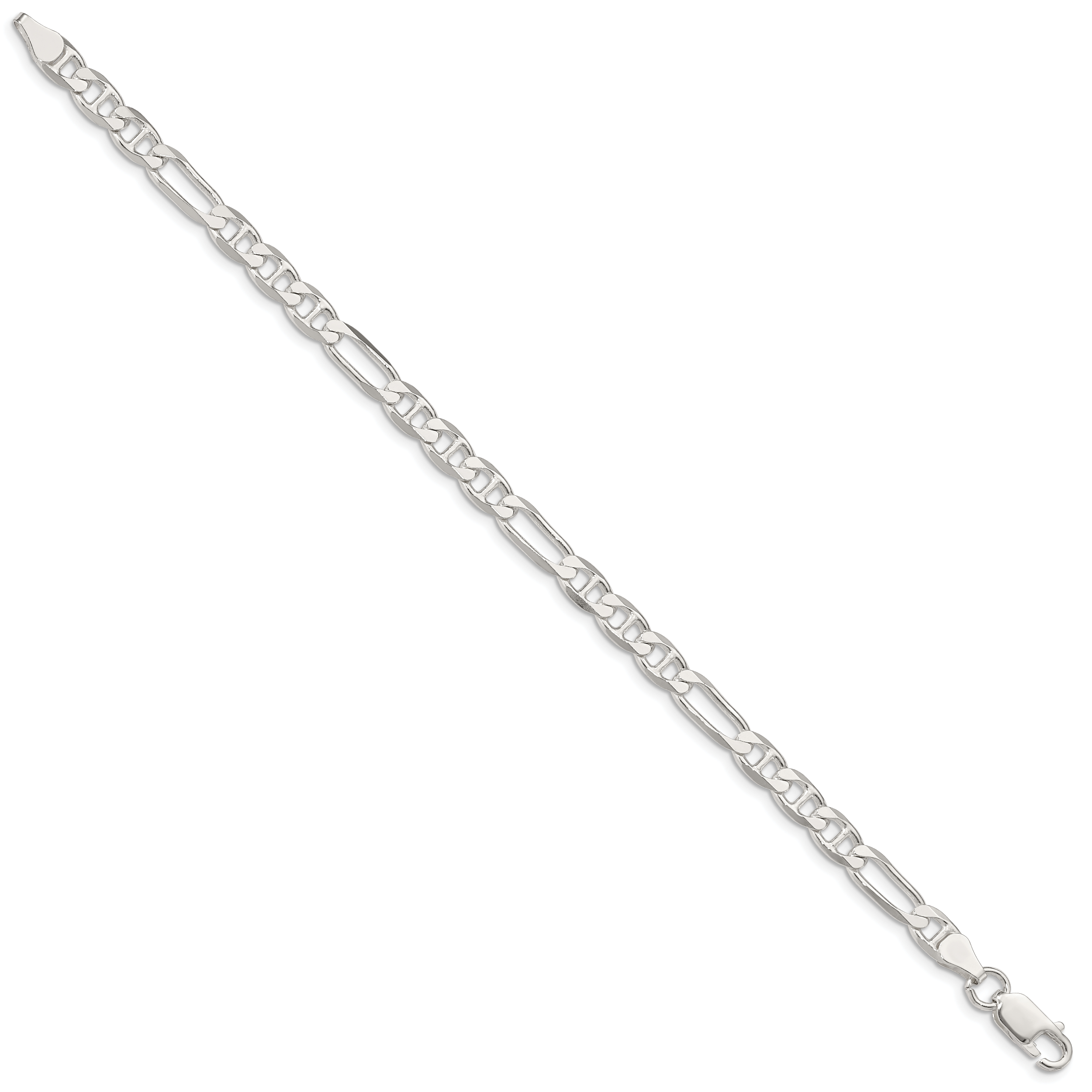 Sterling Silver 5.5mm Figaro Anchor Chain Secondary image
