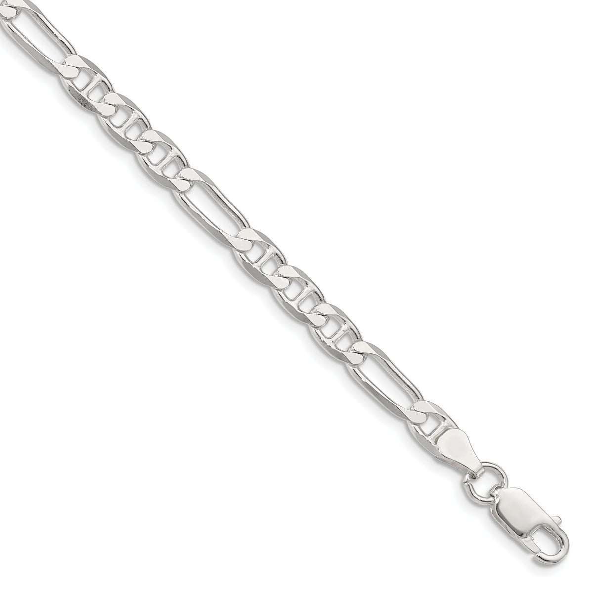 Sterling Silver 5.5mm Figaro Anchor Chain
