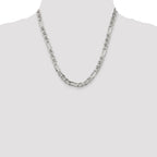 Sterling Silver 6.5mm Figaro Anchor Chain