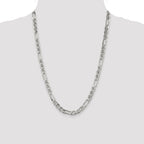 Sterling Silver 6.5mm Figaro Anchor Chain
