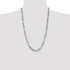 Sterling Silver 6.5mm Figaro Anchor Chain