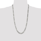 Sterling Silver 6.5mm Figaro Anchor Chain