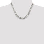 Sterling Silver 8.25mm Figaro Anchor Chain