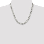 Sterling Silver 8.25mm Figaro Anchor Chain