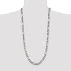 Sterling Silver 8.25mm Figaro Anchor Chain