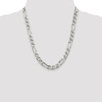 Sterling Silver 8.75mm Figaro Anchor Chain