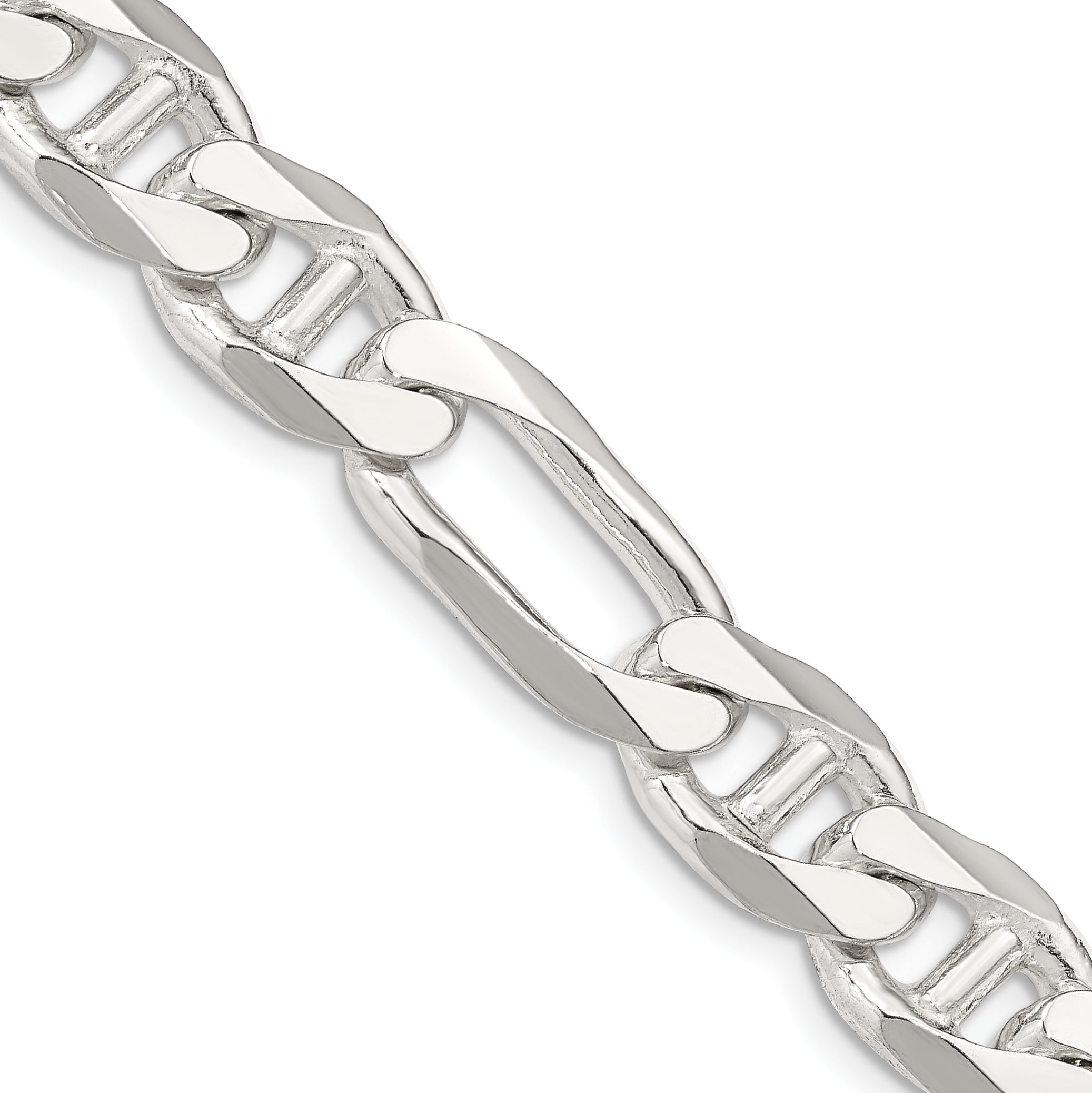 Sterling Silver 10.65mm Figaro Anchor Chain Main image