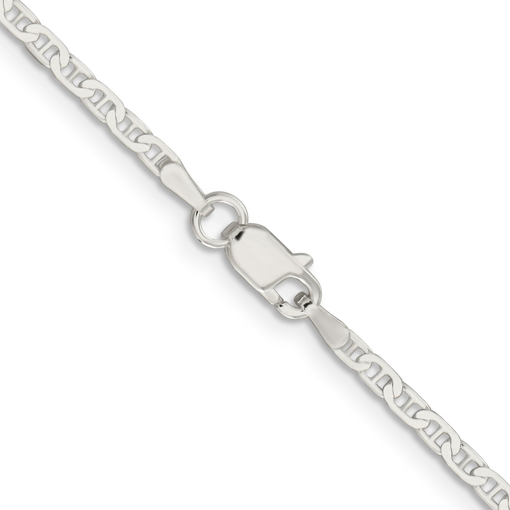 Sterling Silver Anchor Chain Necklace 2.1mm