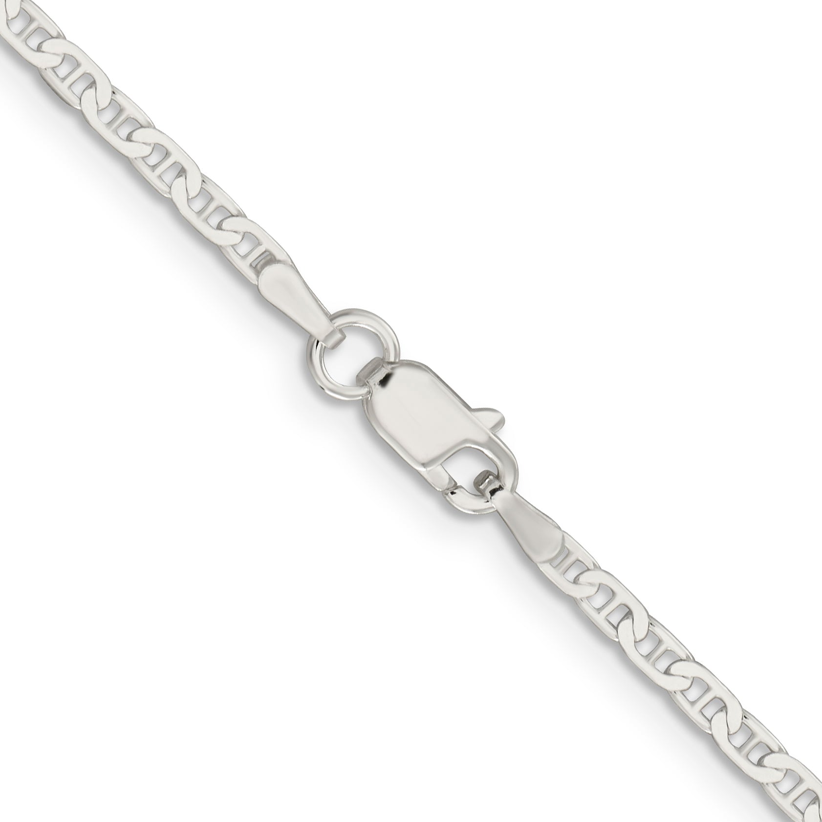 Sterling Silver Anchor Chain Necklace 2.1mm