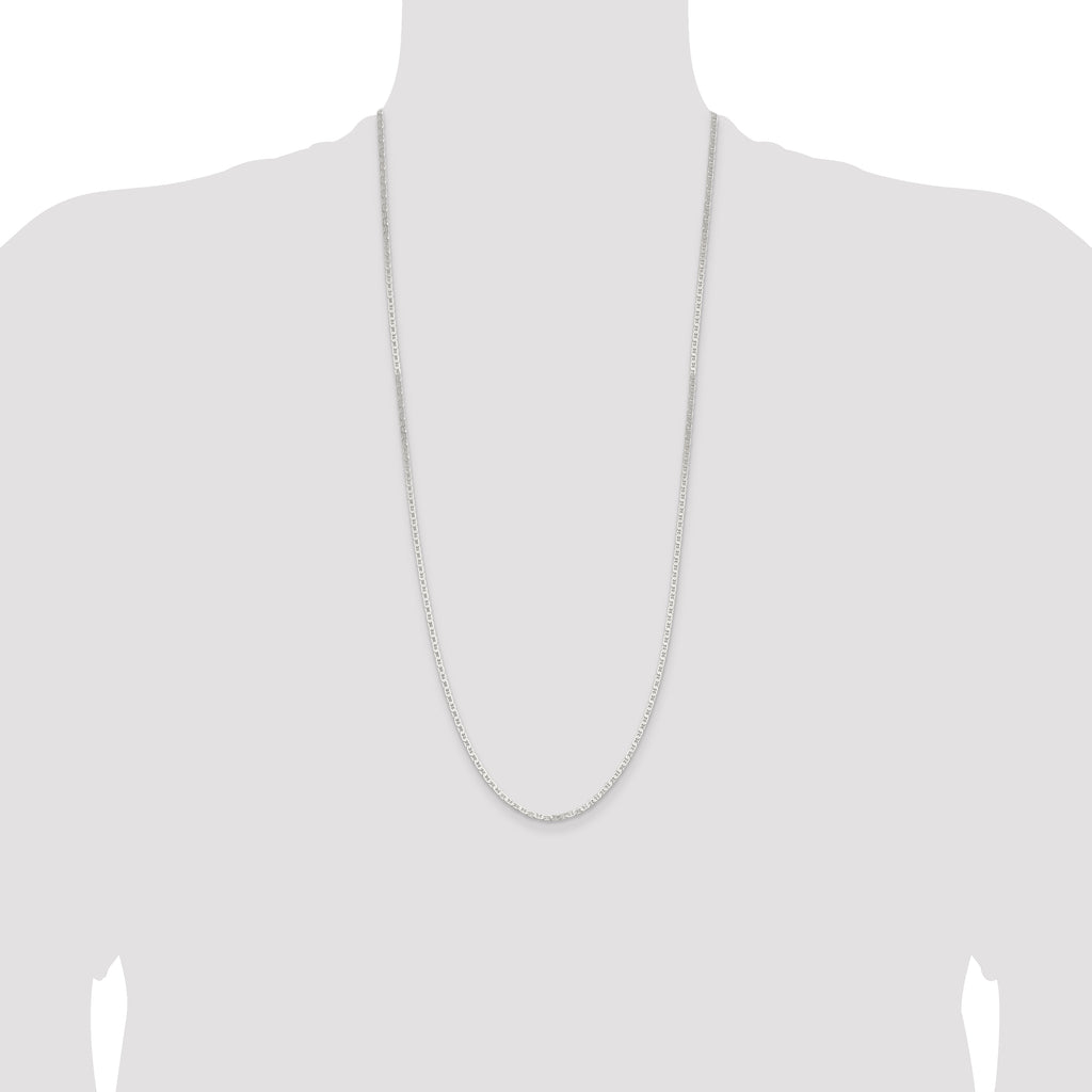 Sterling Silver 2.1mm Flat Anchor Chain