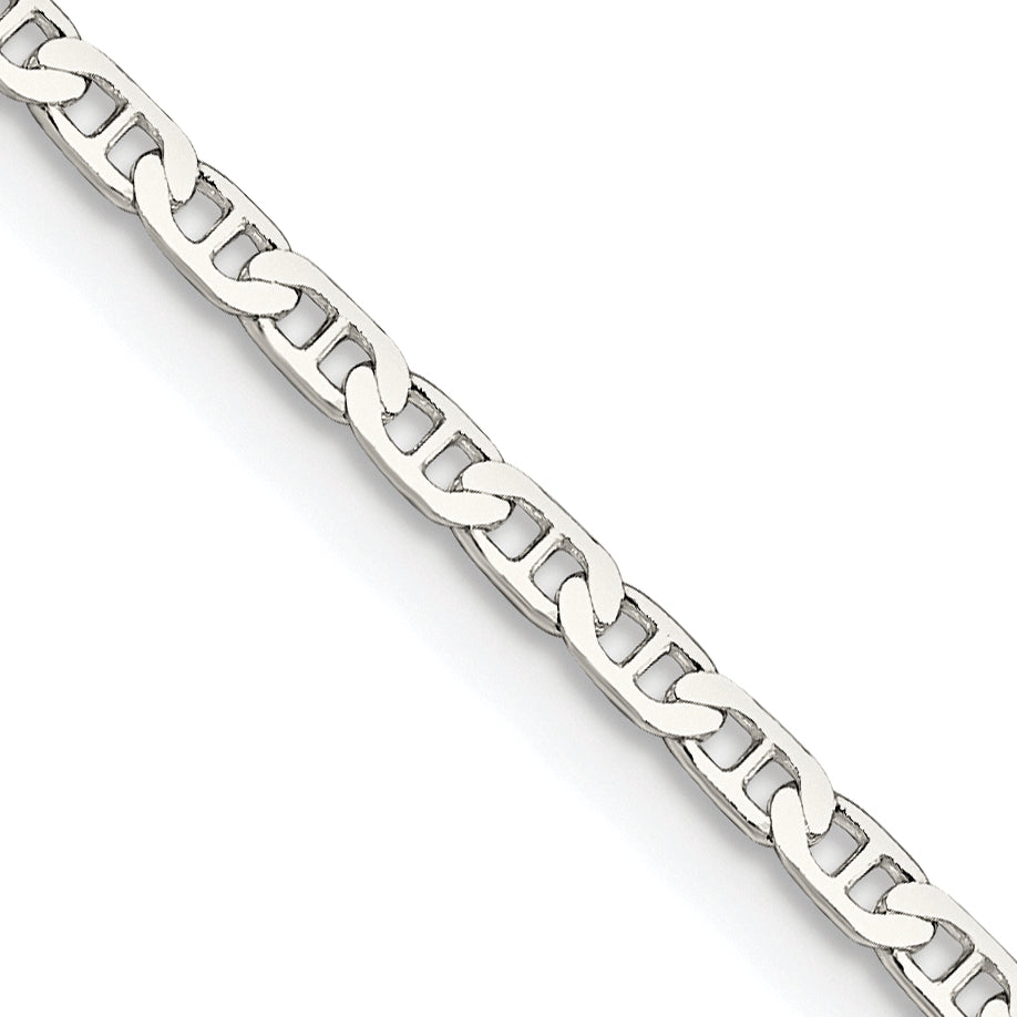 Sterling Silver Anchor Chain Necklace 2.1mm