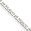 Sterling Silver Anchor Chain Necklace 2.1mm
