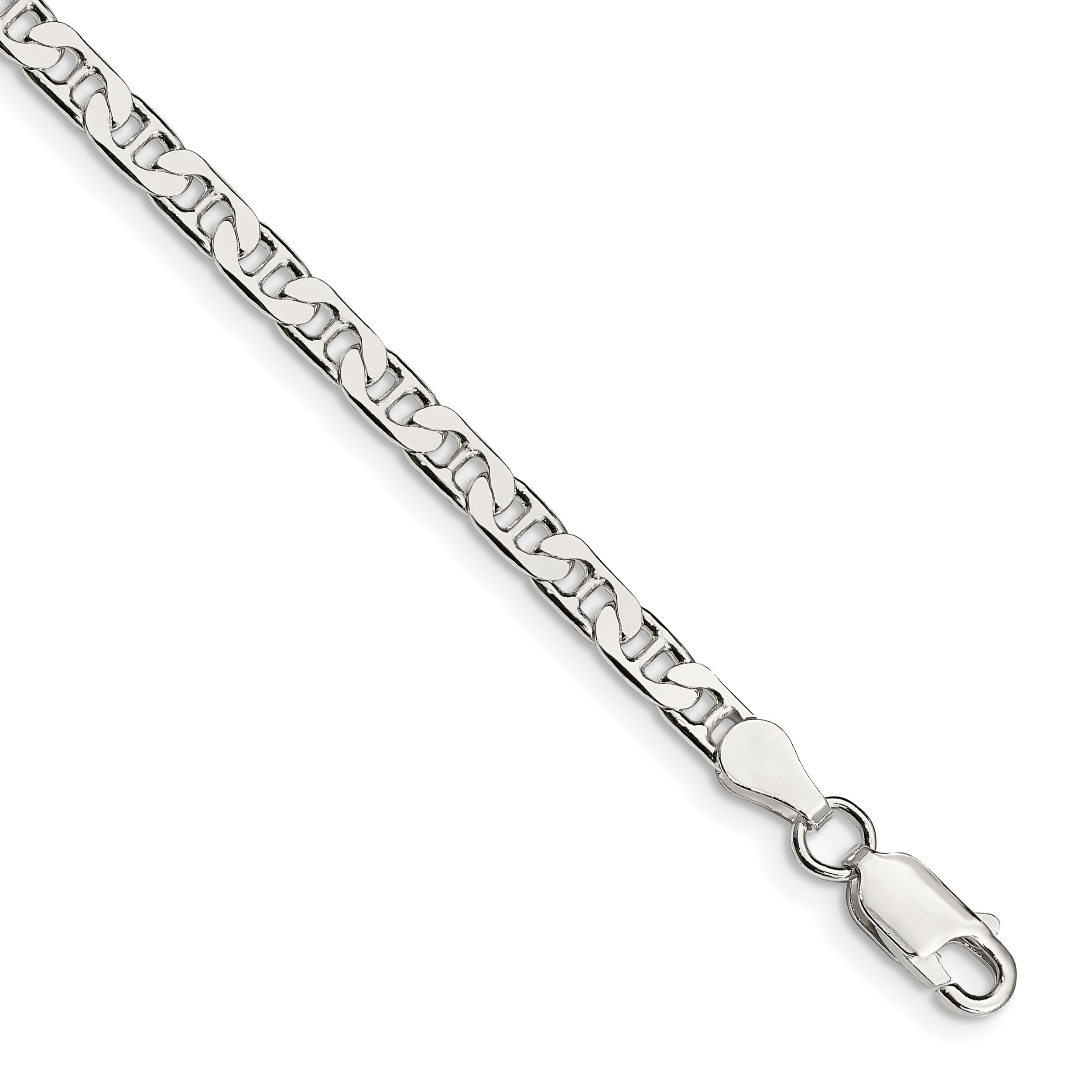 Flat Anchor Chain in Sterling Silver, 7 to 30 Inch, 3.75mm Secondary image