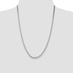 Sterling Silver Rhodium-plated 3.75mm Flat Anchor Chain