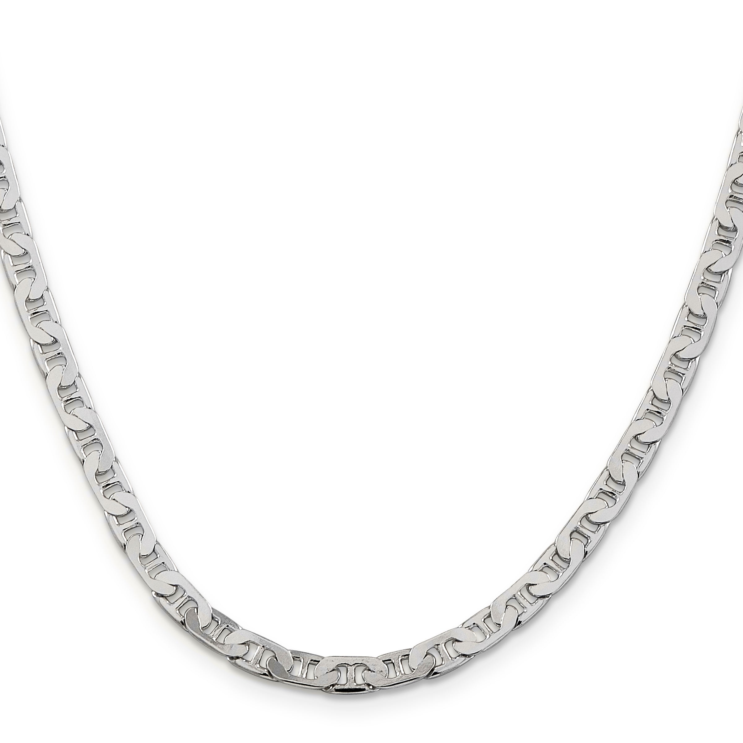 Sterling Silver Anchor Chain Necklace 4.5mm Secondary image