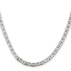 Sterling Silver Anchor Chain Necklace 4.5mm