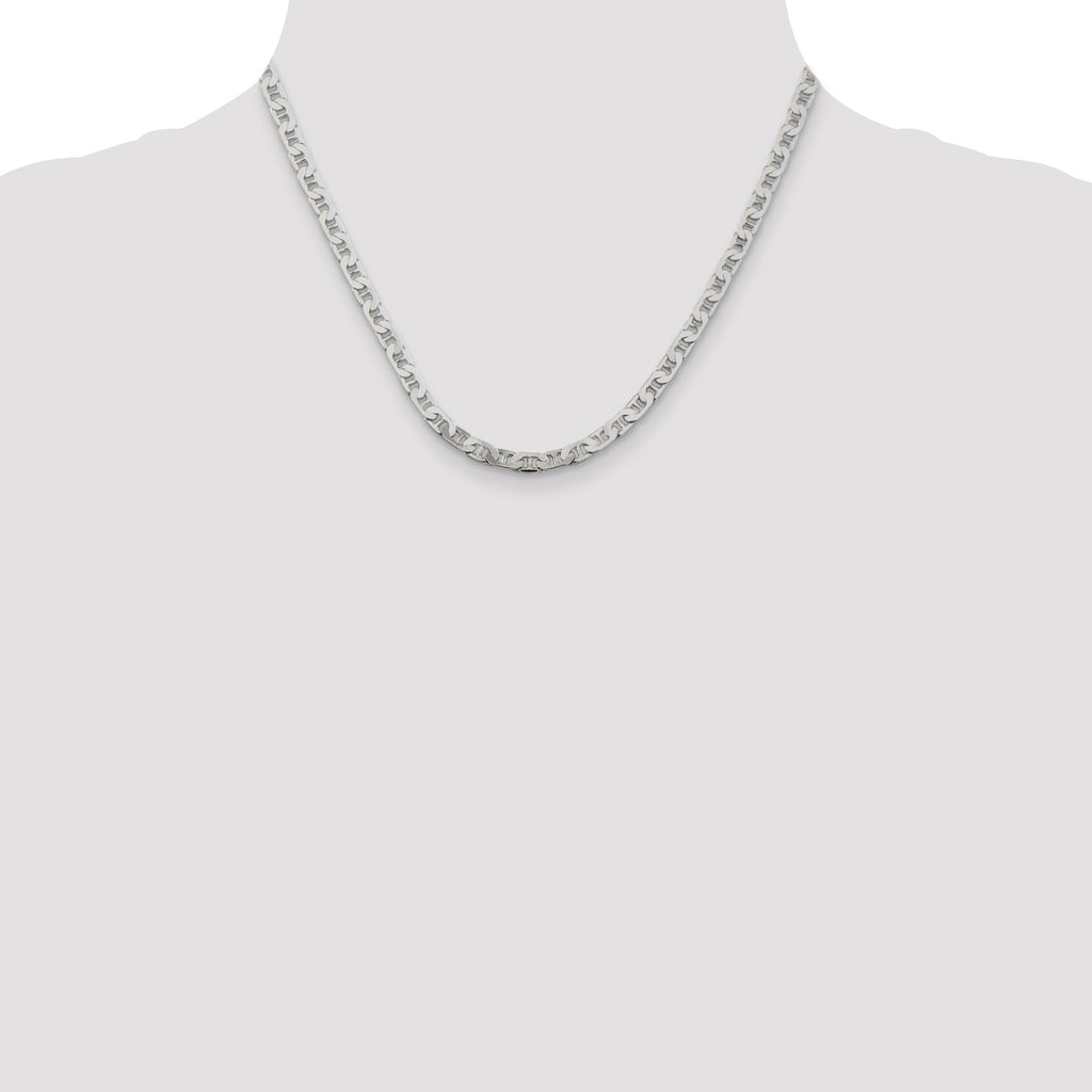 Flat Anchor Chain in Sterling Silver, 4.5mm, 7–30 Inch - Sophia Jewelers
