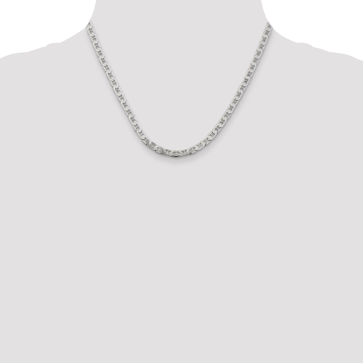 Flat Anchor Chain in Sterling Silver, 4.5mm, 7–30 Inch - Sophia Jewelers
