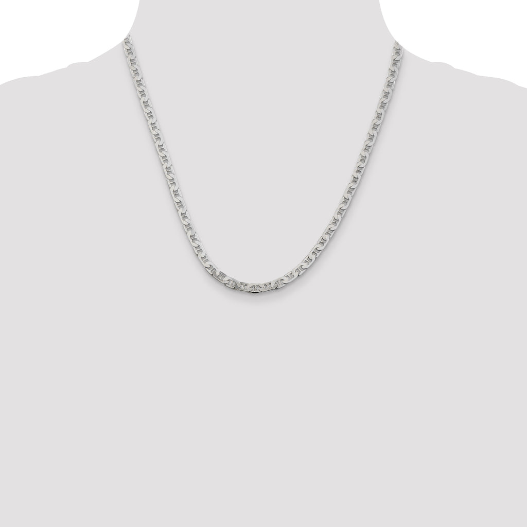 Flat Anchor Chain in Sterling Silver, 4.5mm, 7–30 Inch - Sophia Jewelers