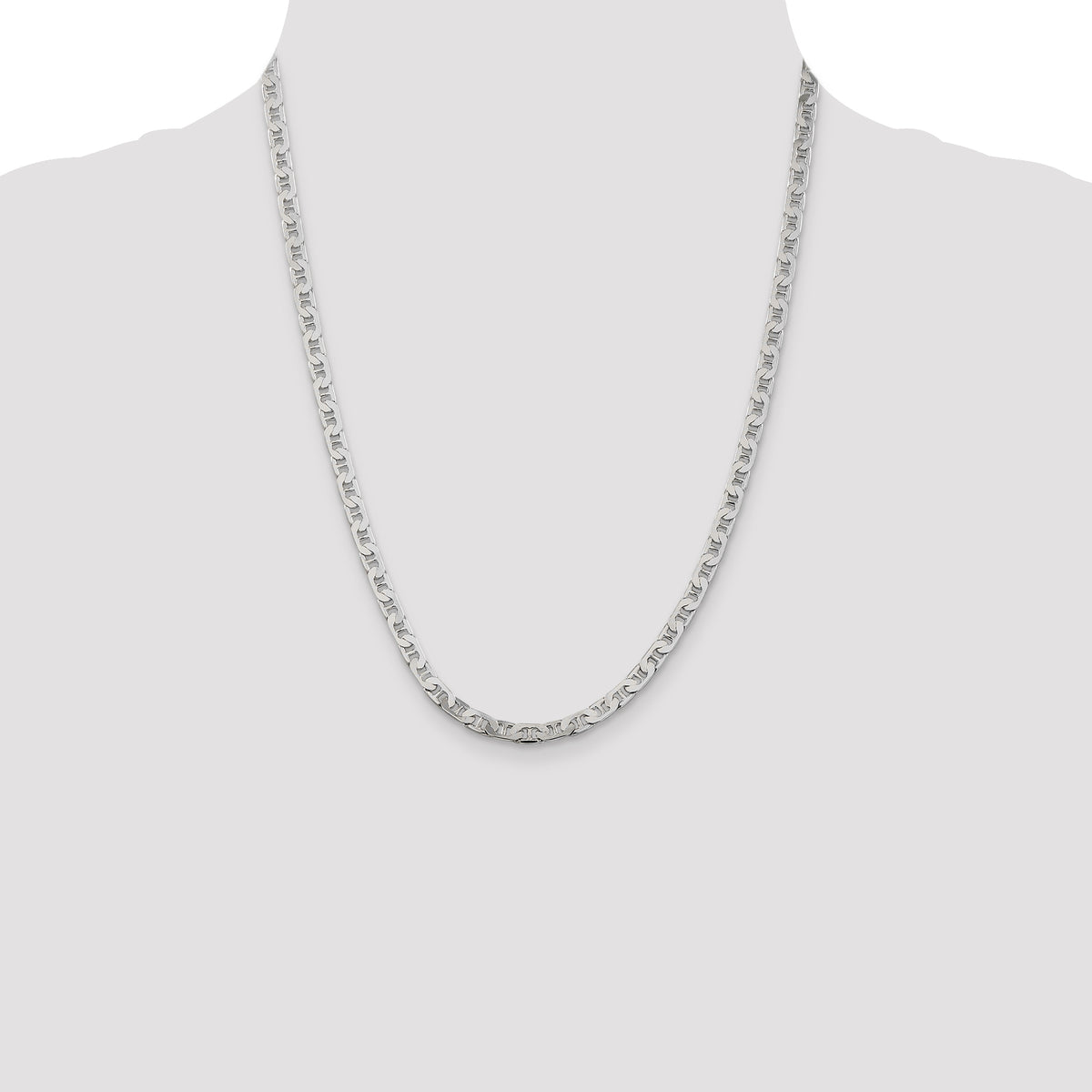 Flat Anchor Chain in Sterling Silver, 4.5mm, 7–30 Inch - Sophia Jewelers