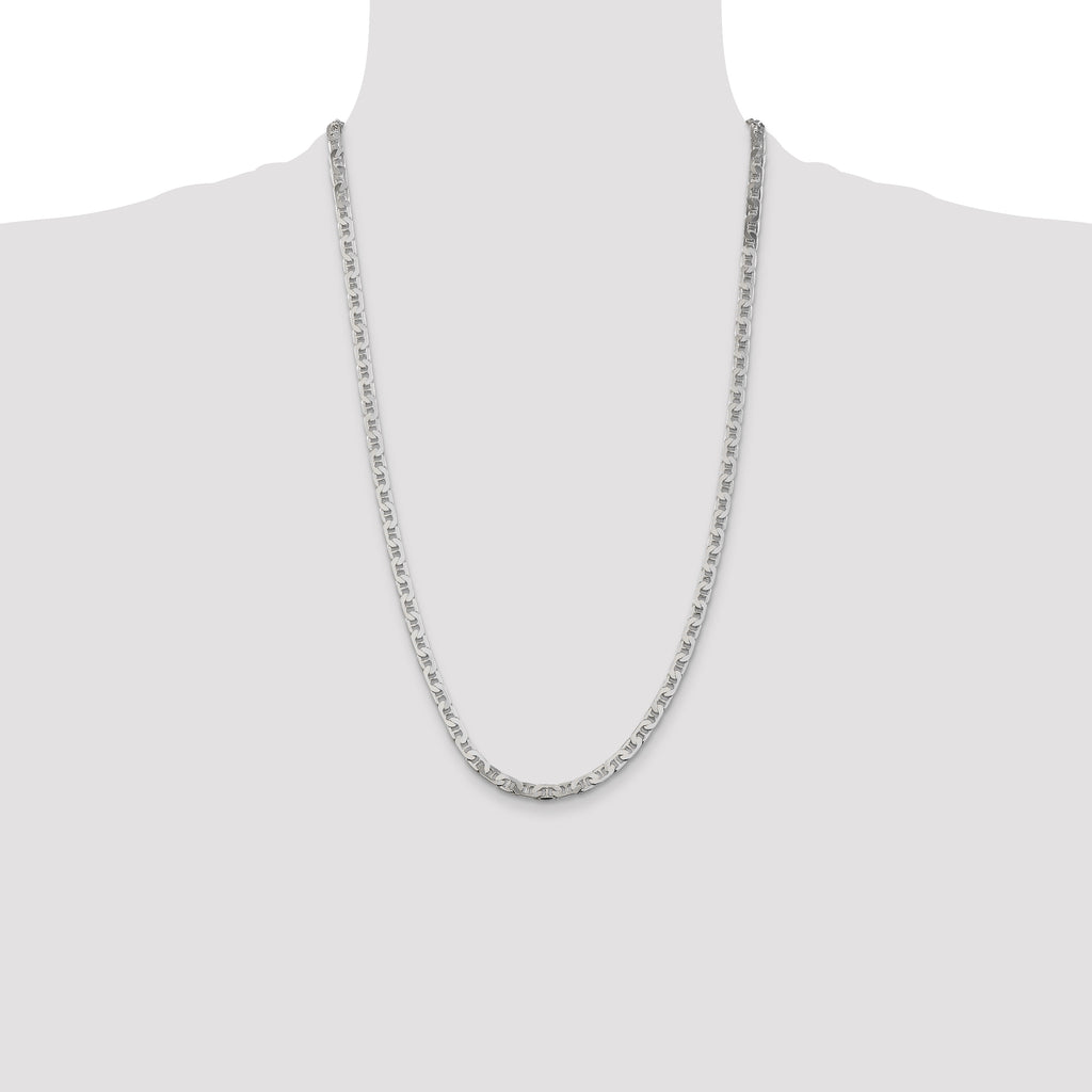 Flat Anchor Chain in Sterling Silver, 4.5mm, 7–30 Inch - Sophia Jewelers
