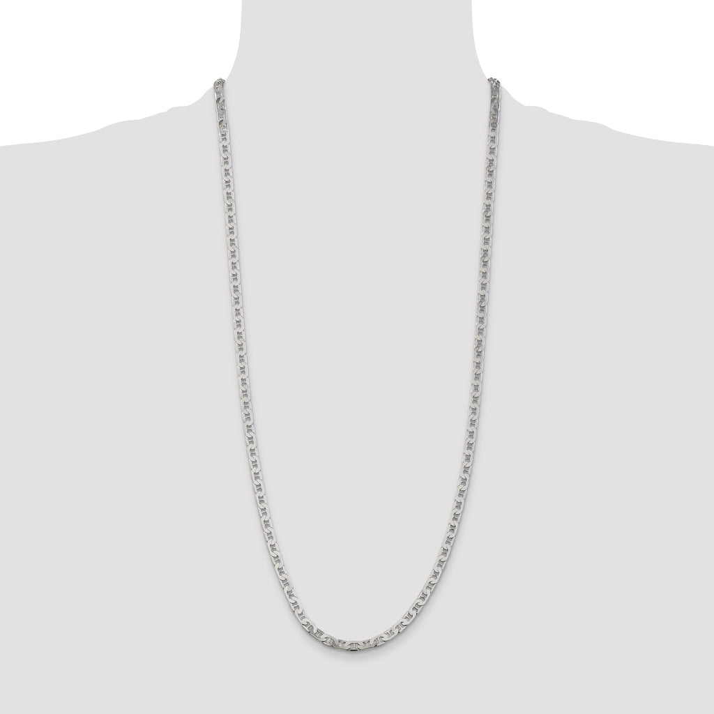 Flat Anchor Chain in Sterling Silver, 4.5mm, 7–30 Inch - Sophia Jewelers