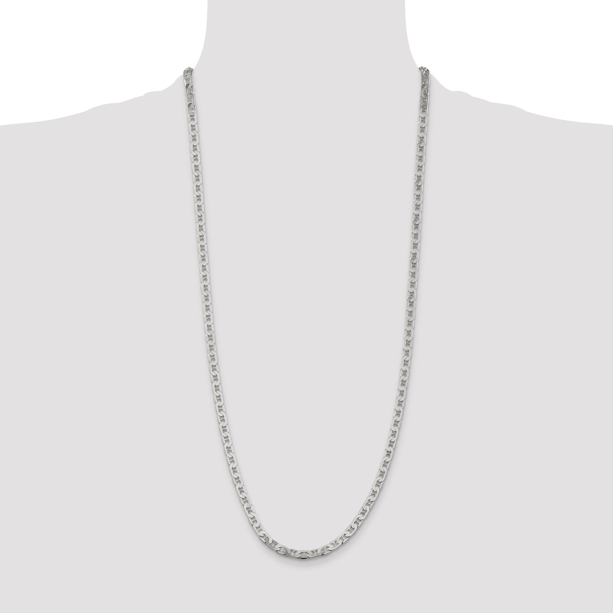 Flat Anchor Chain in Sterling Silver, 4.5mm, 7–30 Inch - Sophia Jewelers