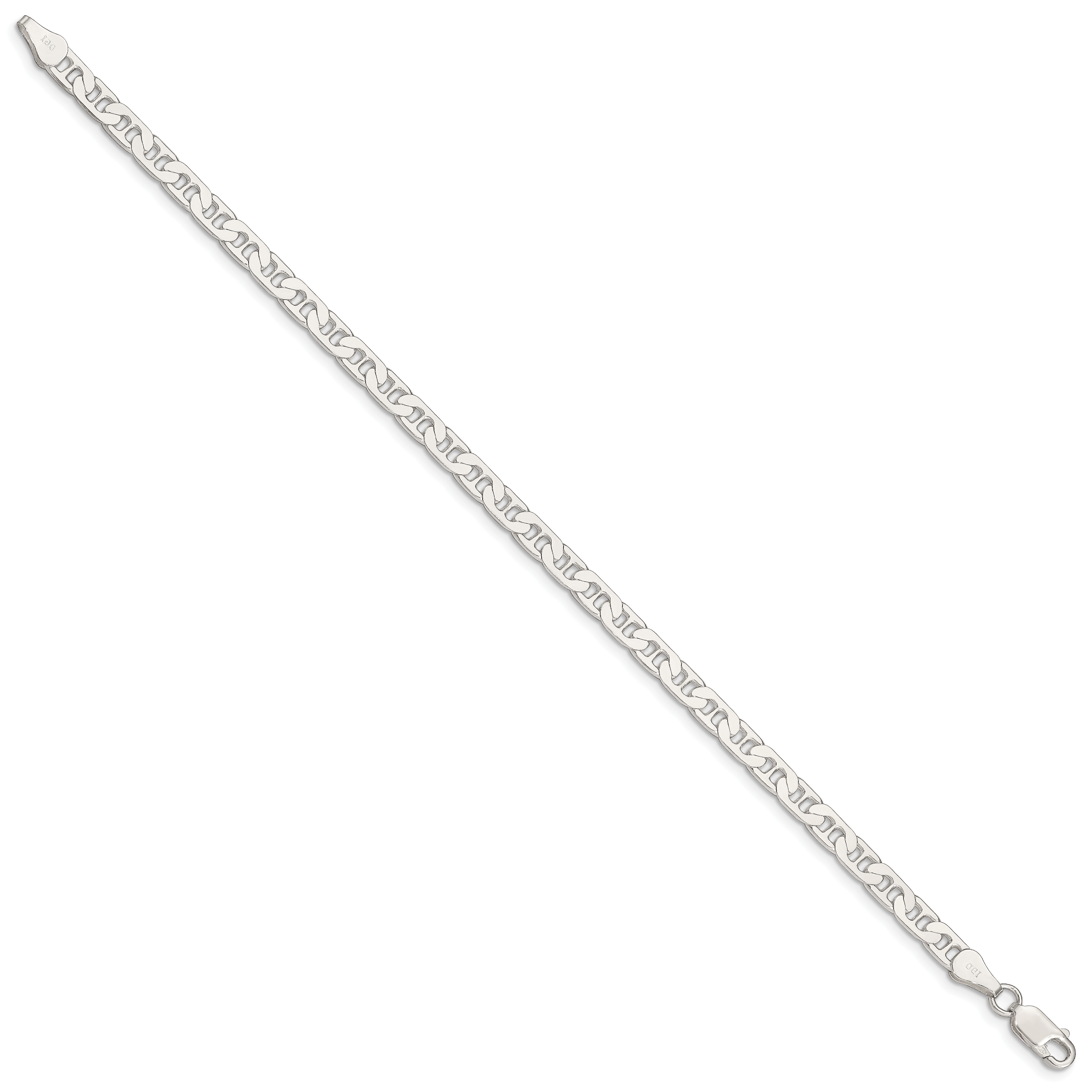 Flat Anchor Chain in Sterling Silver, 4.5mm Secondary image