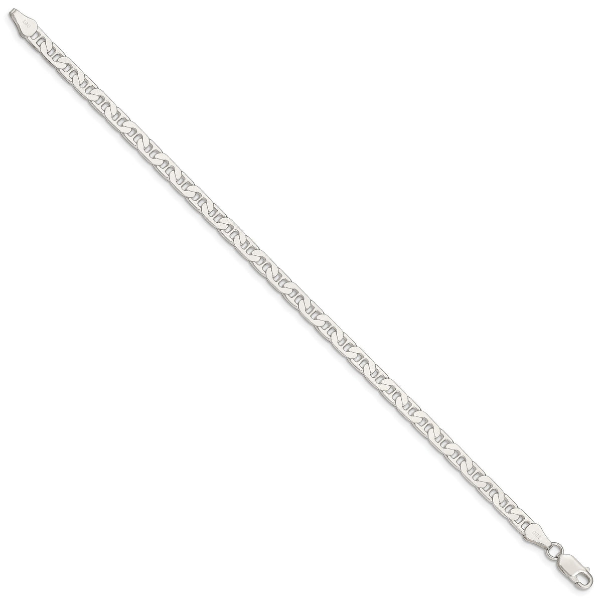 Flat Anchor Chain in Sterling Silver, 4.5mm, 7–30 Inch - Sophia Jewelers