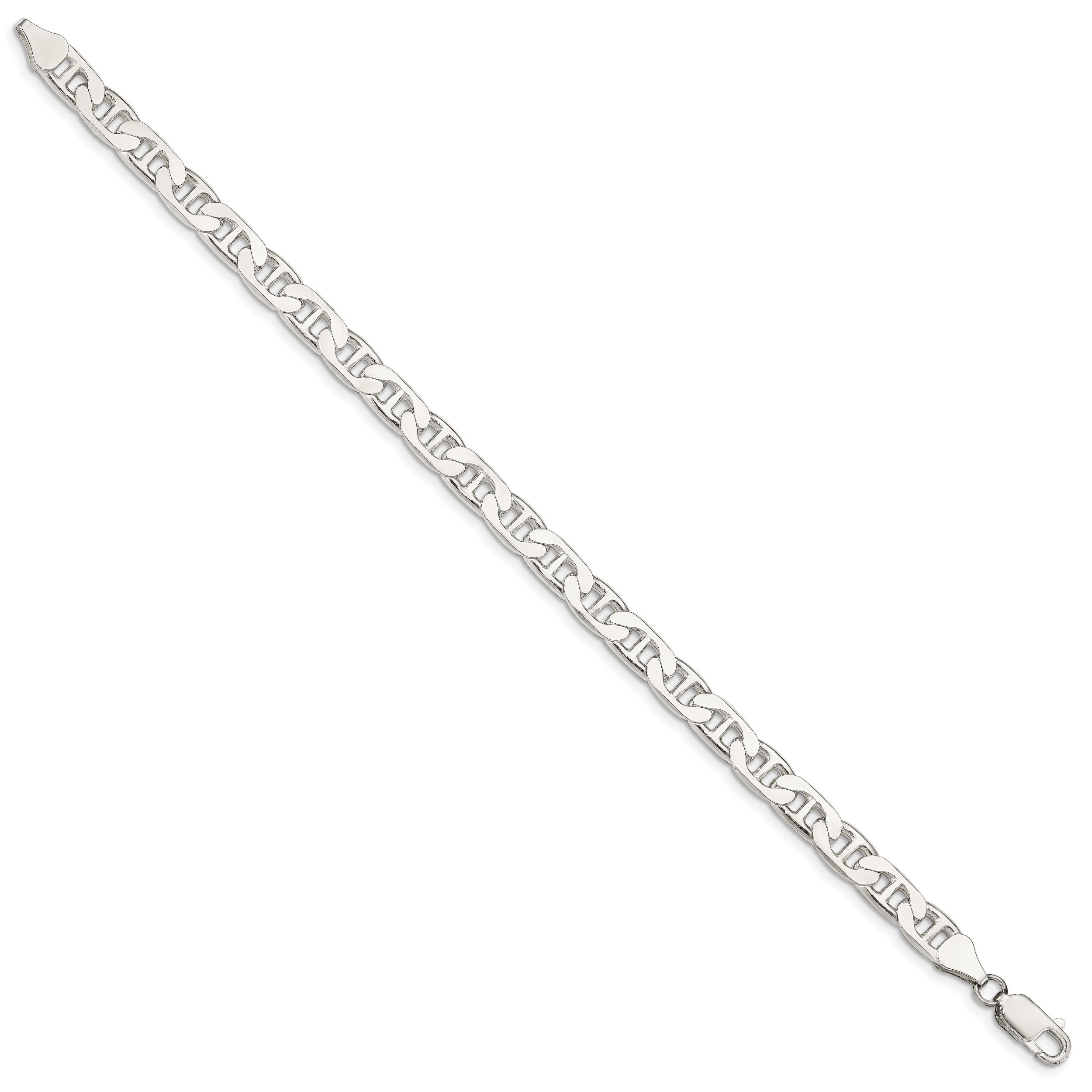 Sterling Silver 6.5mm Flat Anchor Chain Secondary image
