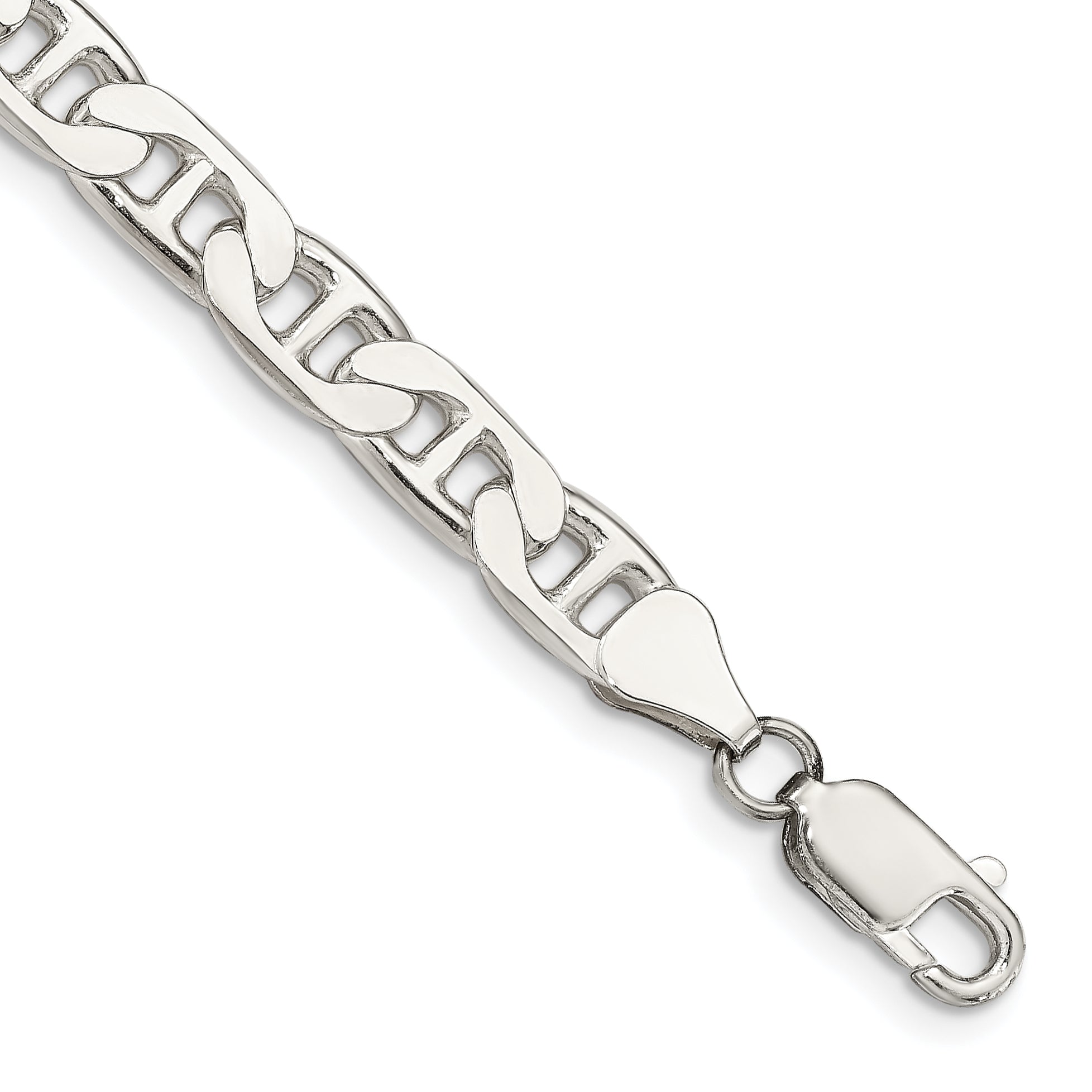 Sterling Silver 6.5mm Flat Anchor Chain Main image