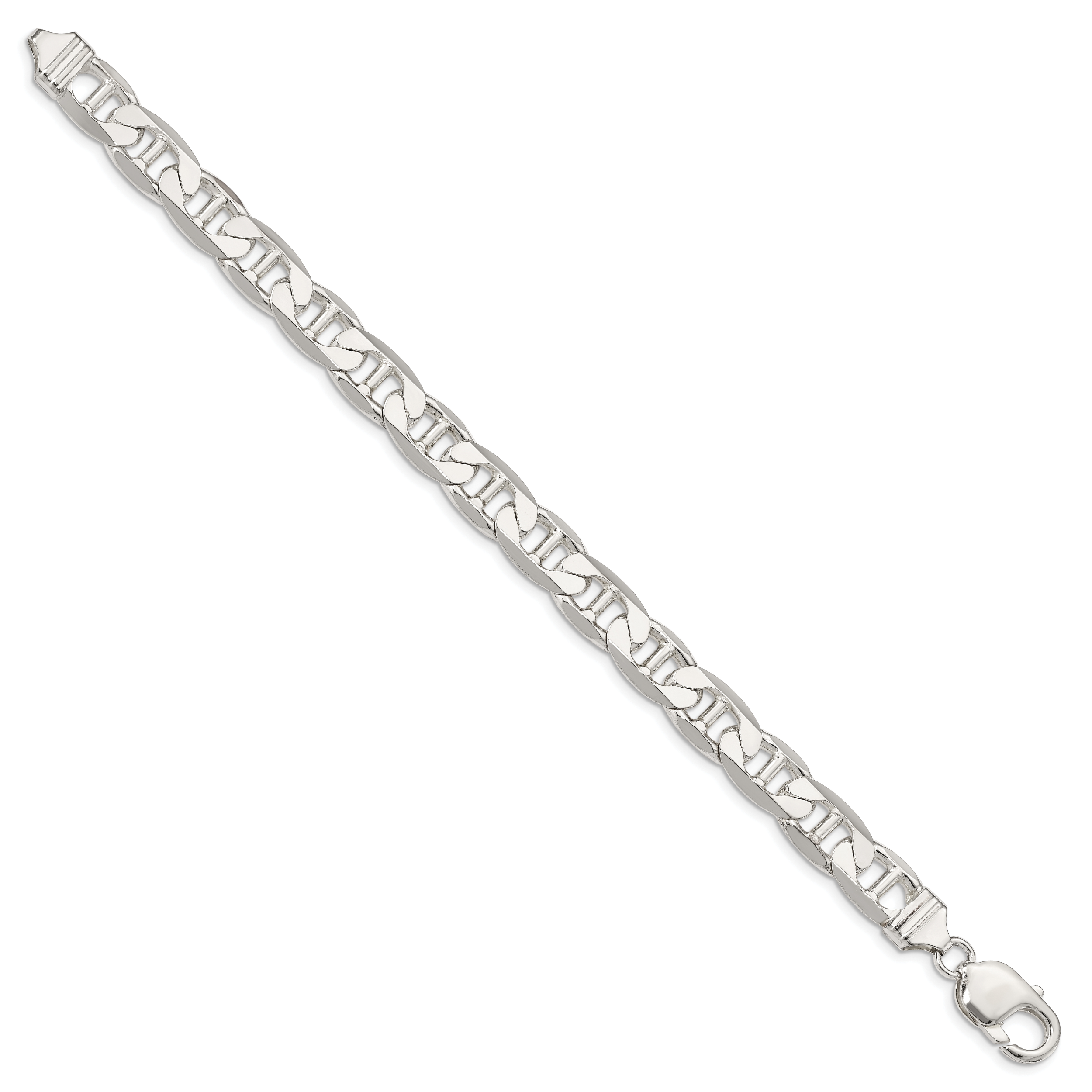 Sterling Silver 9.5mm Flat Anchor Chain Secondary image