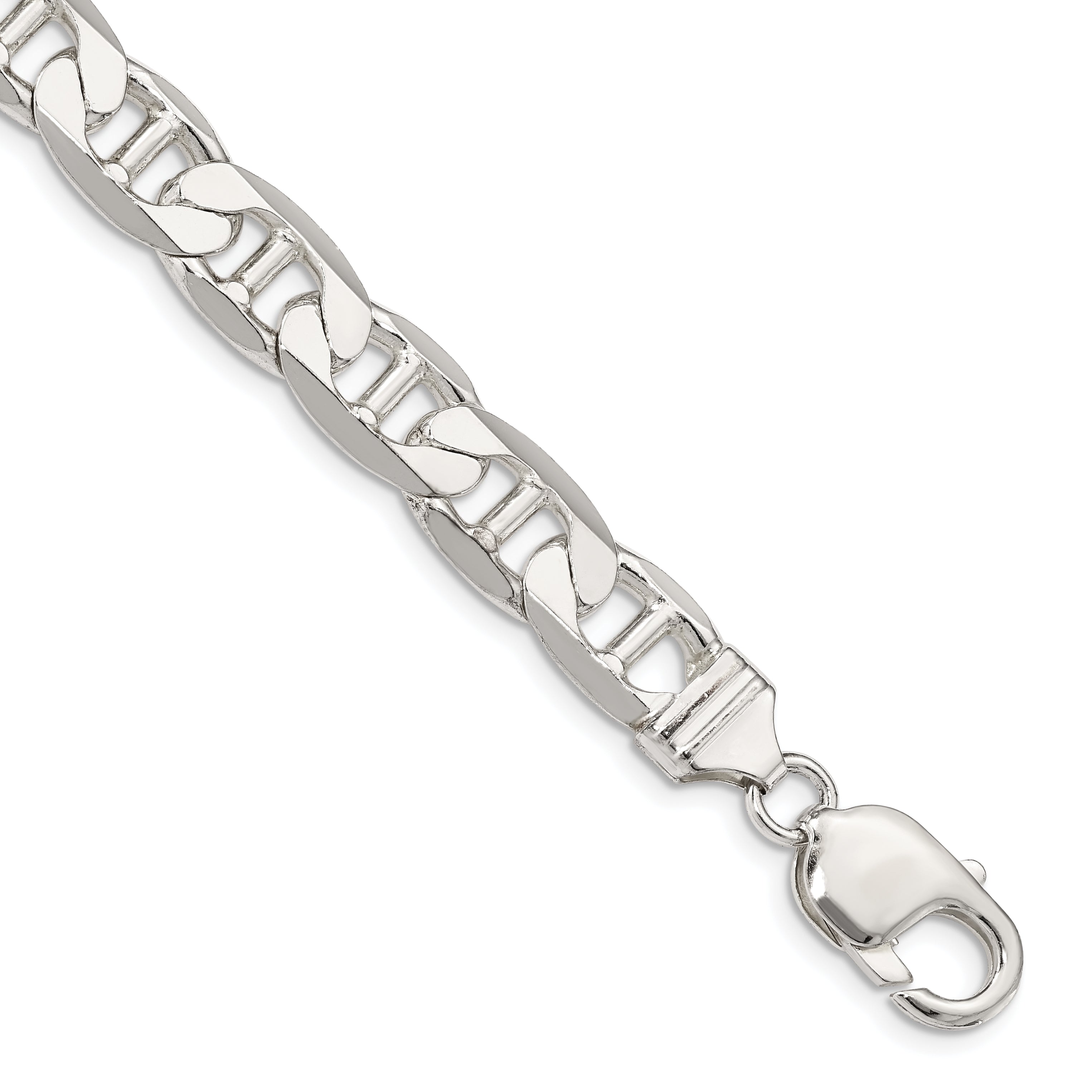 Sterling Silver 9.5mm Flat Anchor Chain Main image