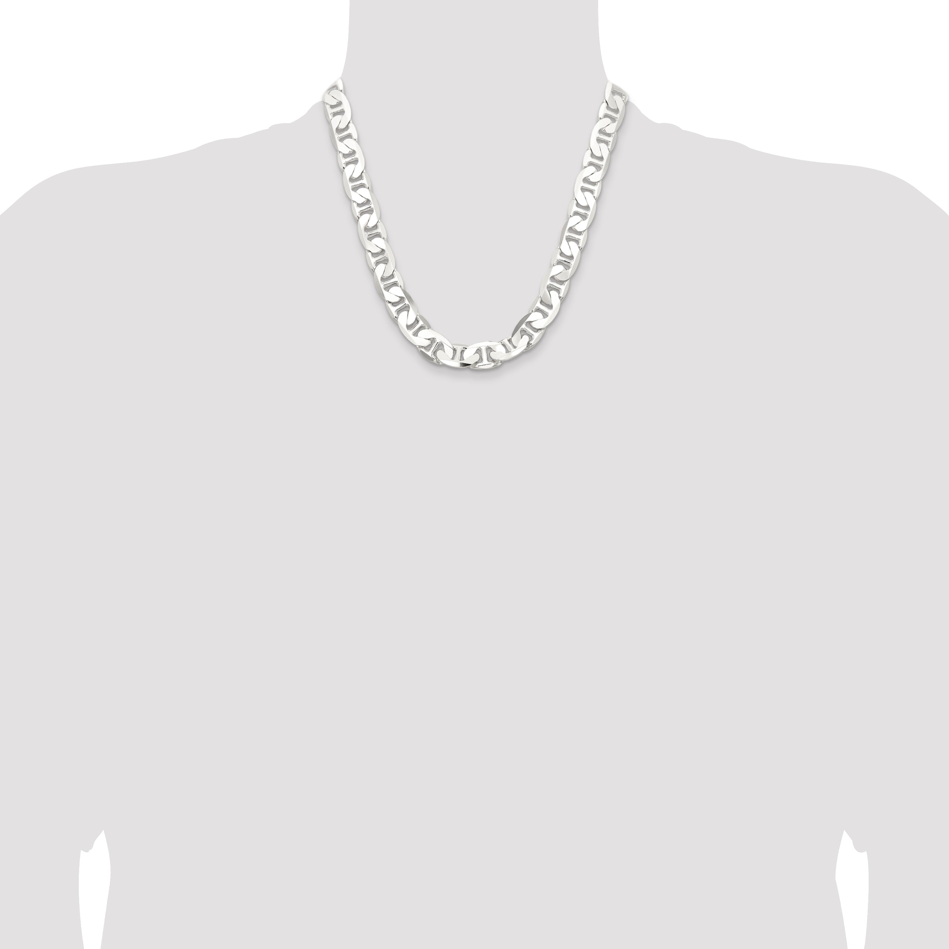 Sterling Silver 11.5mm Flat Anchor Chain