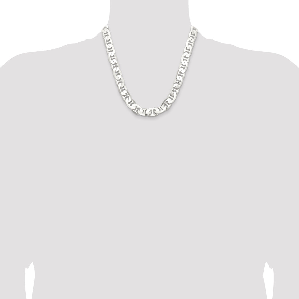 Sterling Silver 11.5mm Flat Anchor Chain