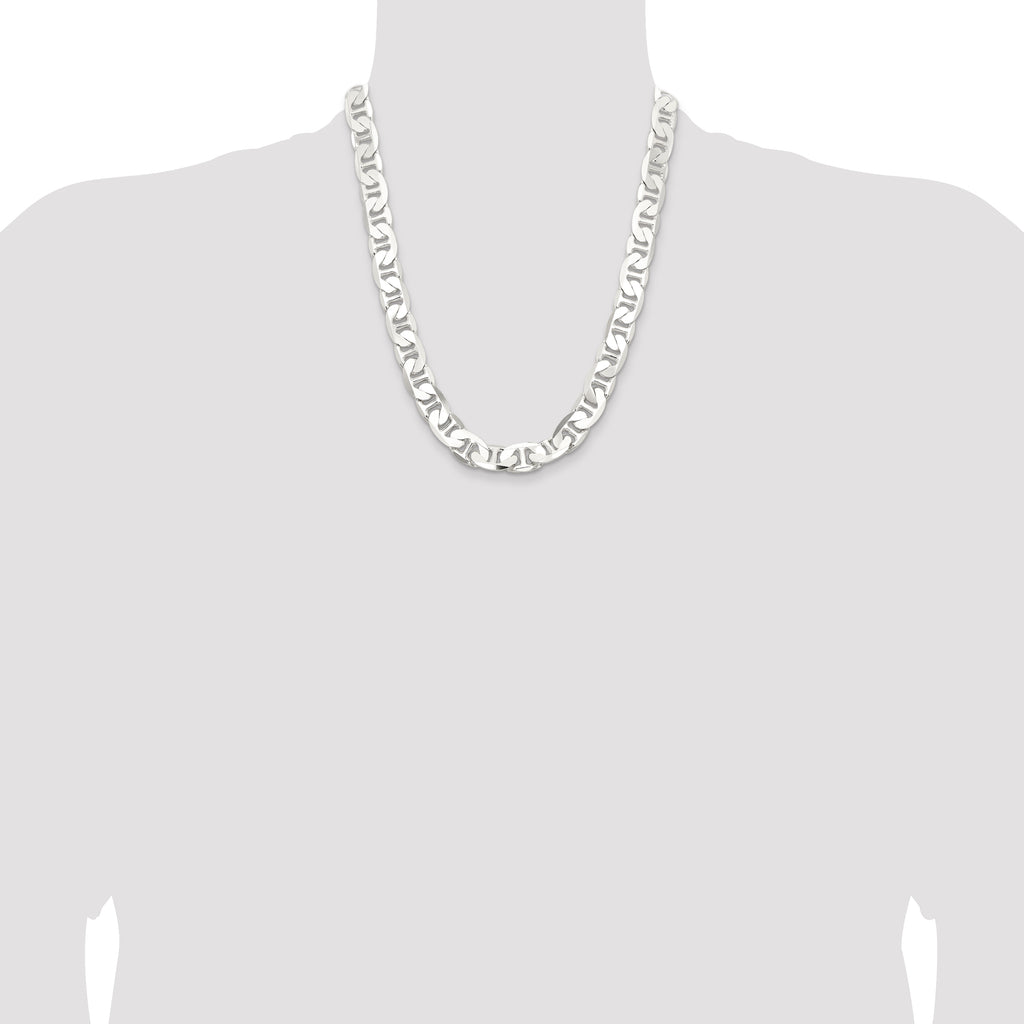 Sterling Silver 11.5mm Flat Anchor Chain