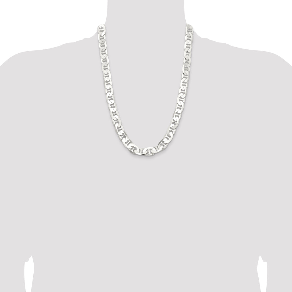 Sterling Silver 11.5mm Flat Anchor Chain